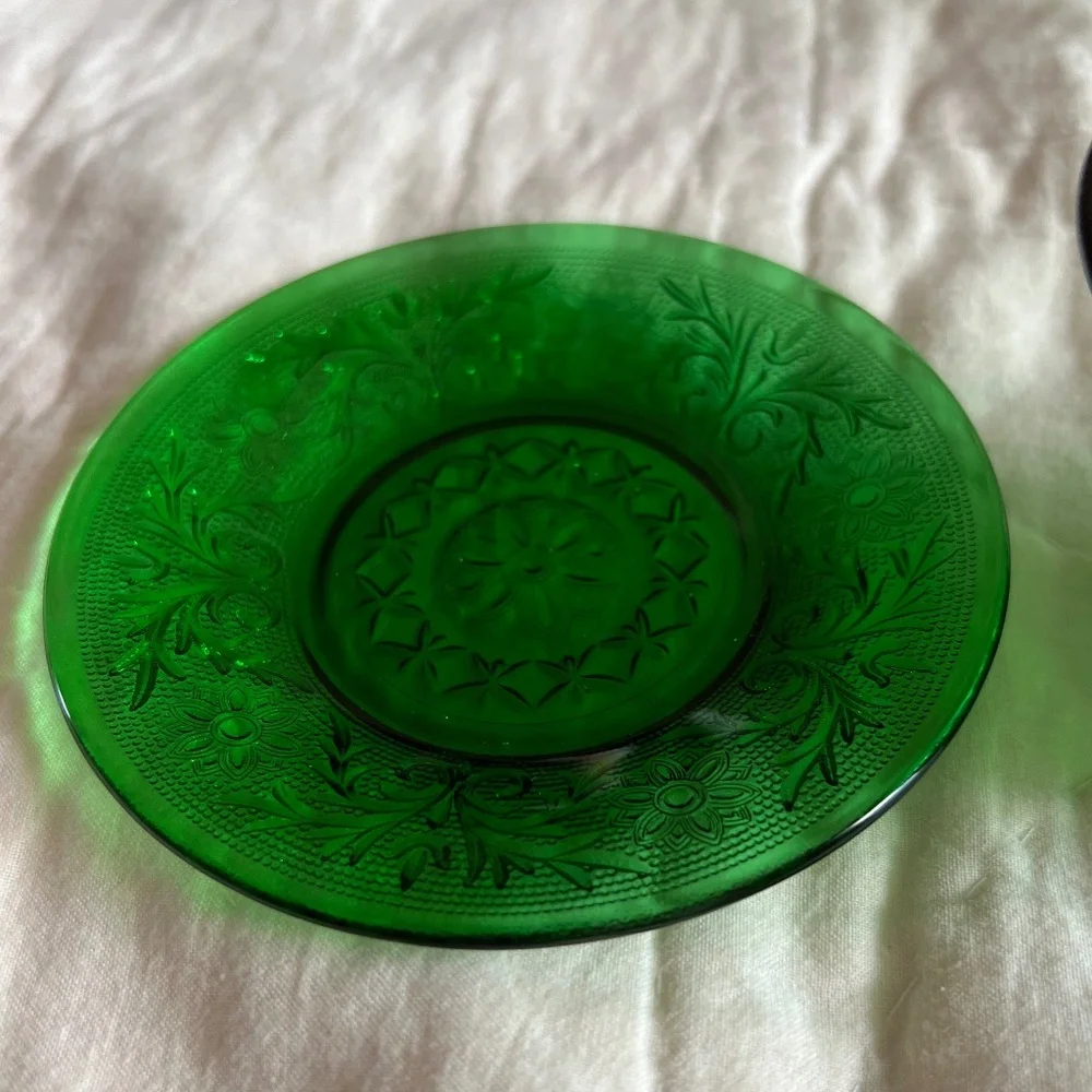 Vintage Anchor Hocking Custard Cup with Liner (saucer) - Picture 2 of 5